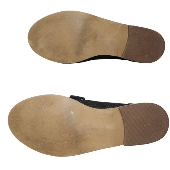 Melrose And Market Womens Size 7M Black Classic Perforated Oxfords Shoes - Picture 10 of 12